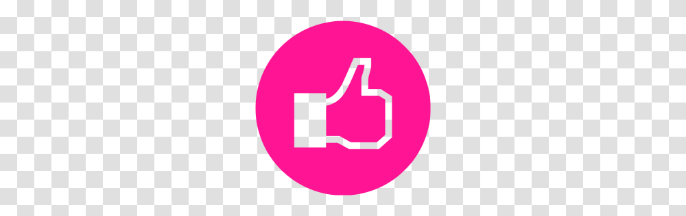 Deep Pink Facebook Like Icon, Logo, Trademark Transparent Png