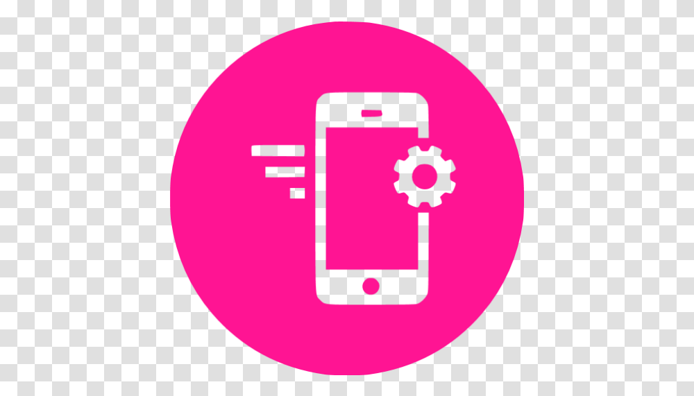 Deep Pink Mobile Marketing 2 Icon Marketing Icon In White, Phone, Electronics, Mobile Phone, Cell Phone Transparent Png