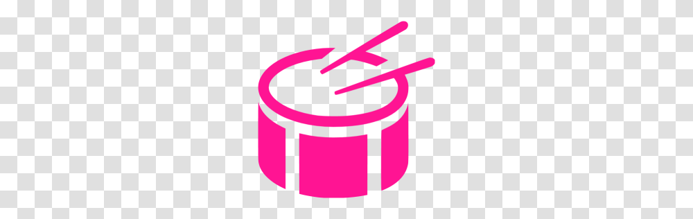 Deep Pink Side Drum Icon, Logo, Trademark Transparent Png