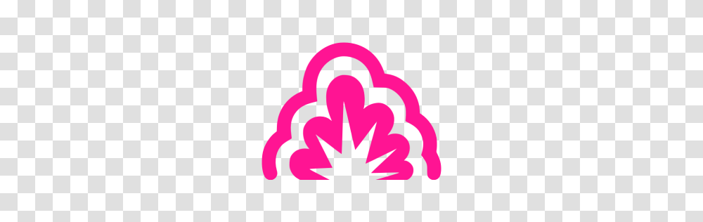 Deep Pink Smoke Explosion Icon, Logo, Trademark Transparent Png