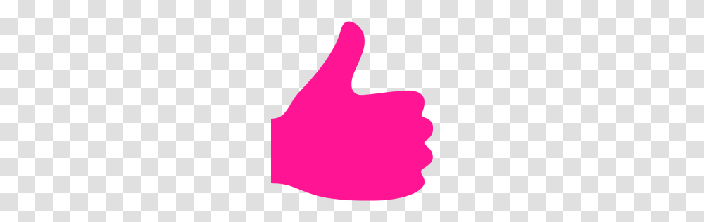 Deep Pink Thumbs Up Icon, Logo, Trademark Transparent Png