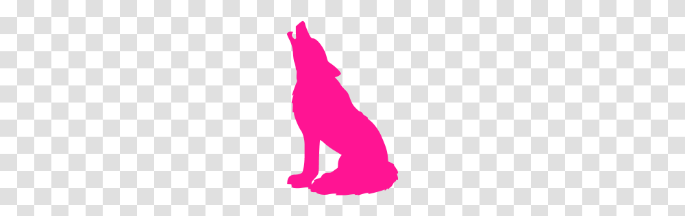 Deep Pink Wolf Icon, Logo, Trademark Transparent Png