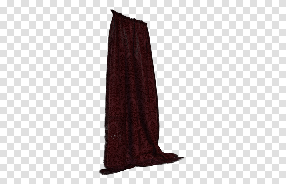 Deep Red Curtains Cut Curtains Side View, Apparel, Velvet, Fashion Transparent Png