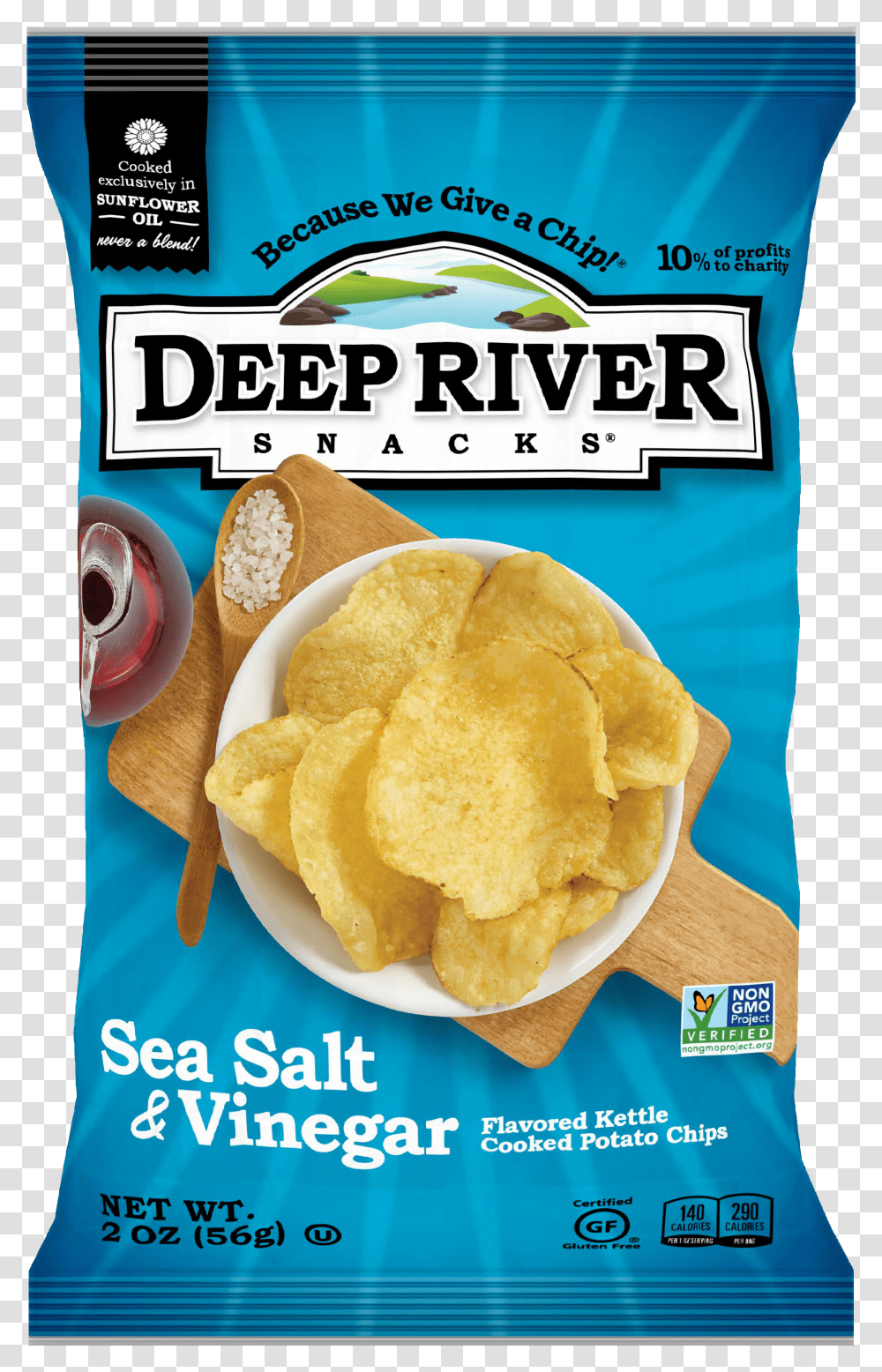 Deep River Salt And Vinegar Chips Transparent Png