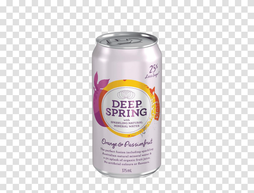 Deep Spring Orange Passionfruit 24 X 375ml Cans Punch, Shaker, Bottle, Tin, Beverage Transparent Png