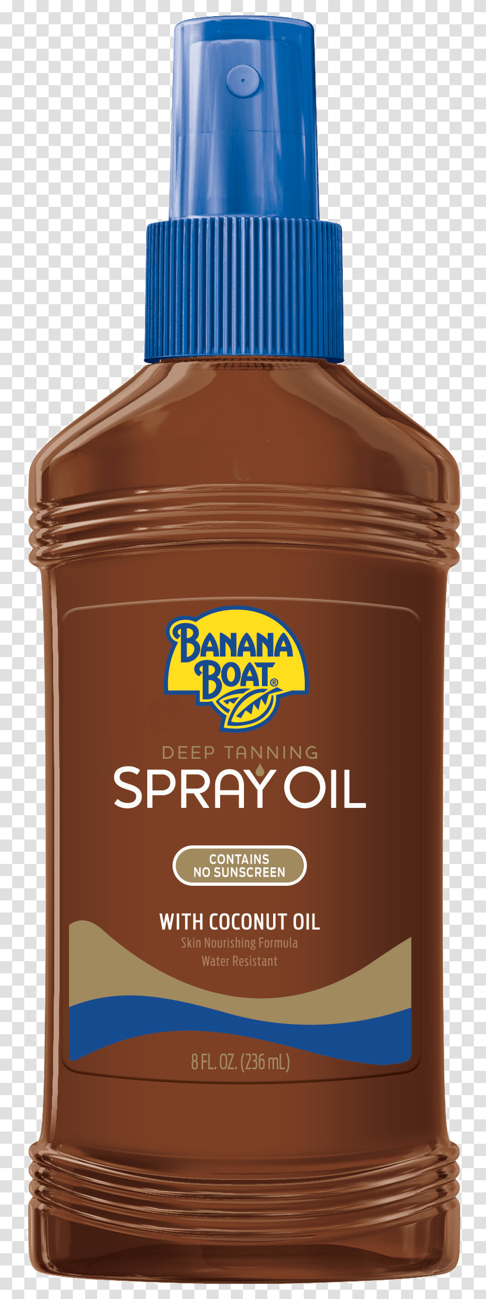Deep Tanning Oil Spray Banana Boat Tanning Oil, Label, Text, Food, Plant Transparent Png