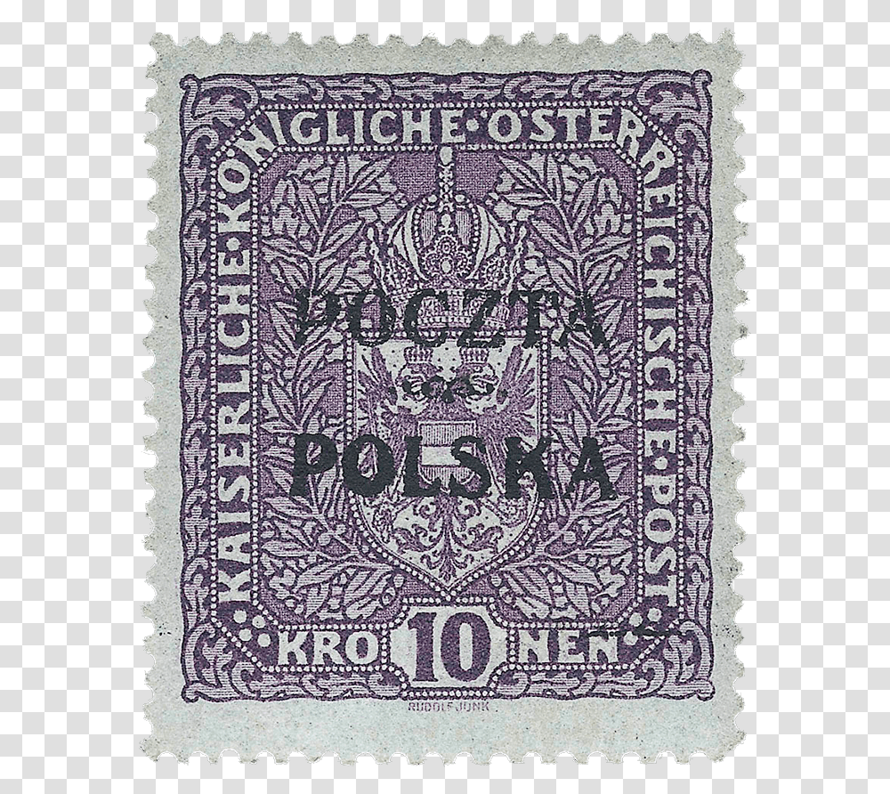 Deep Violet Krakow Issue Foreign Stamps, Rug, Postage Stamp Transparent Png