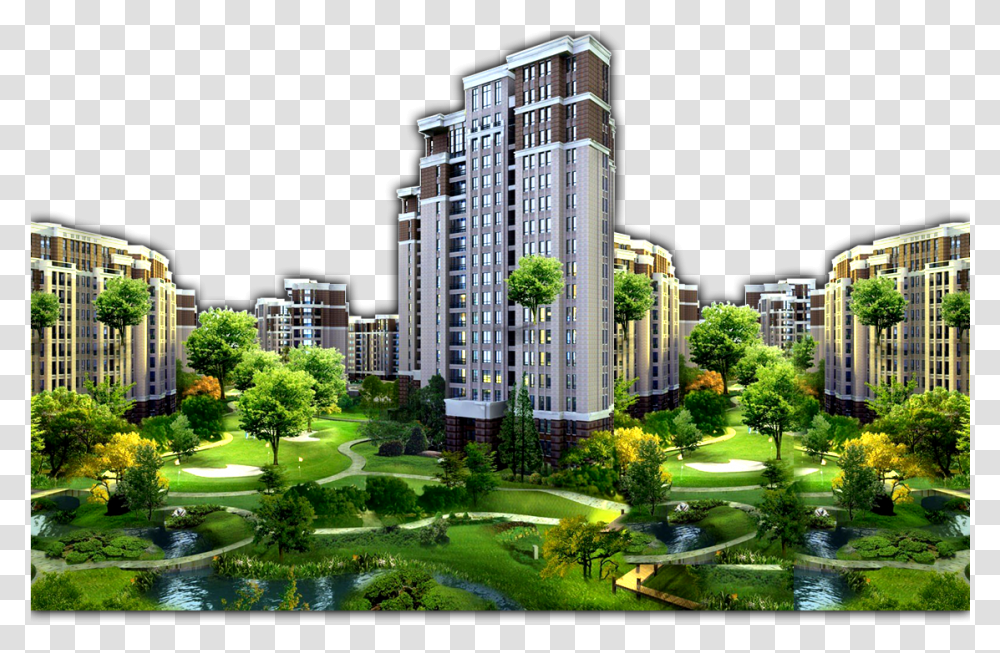 Deepam Are Well Established Builders Based In Kerala Green Urban Development, Grass, Plant, City, Building Transparent Png