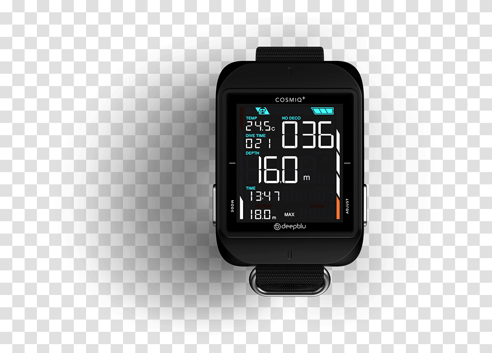 Deepblu Cosmiq, Digital Watch, Wristwatch, Mobile Phone, Electronics Transparent Png