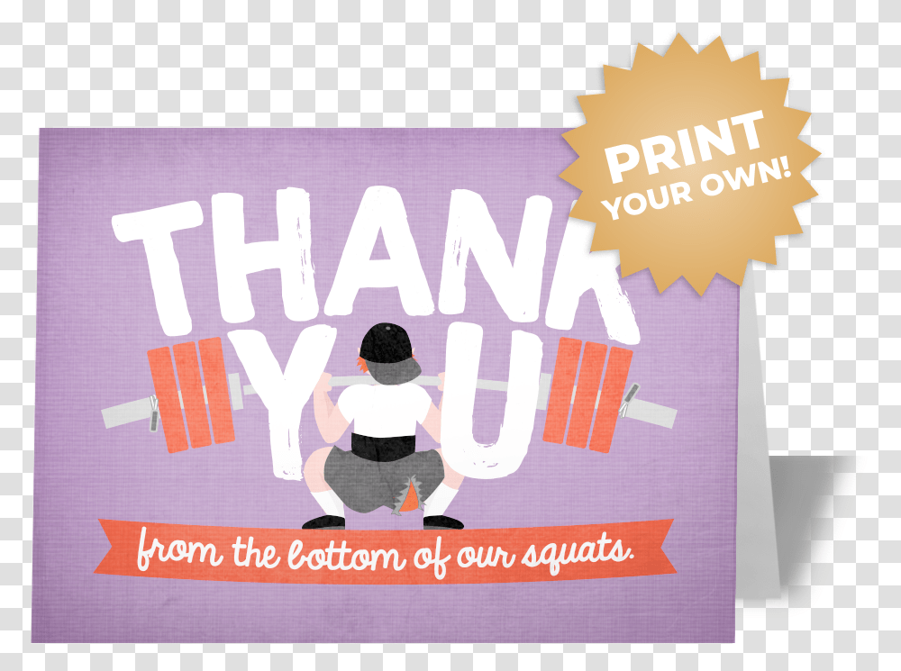 Deepest Thank You Card Fitness Thank You Card, Flyer, Poster, Paper, Advertisement Transparent Png