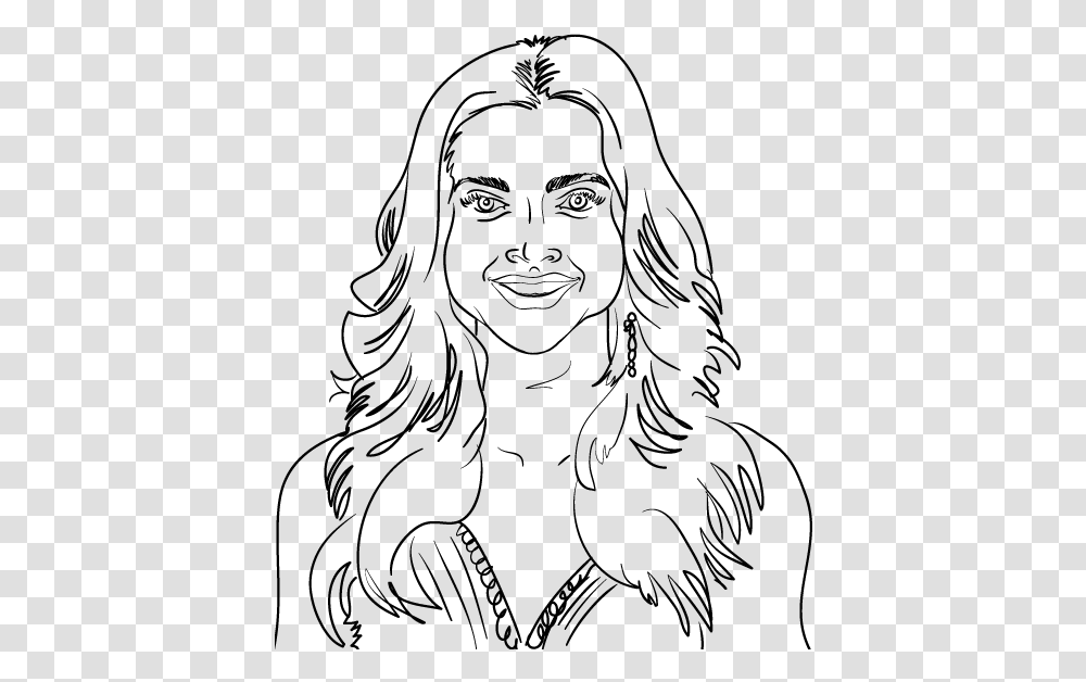 Deepika Padukone Clipart Black And White, Gray, World Of Warcraft Transparent Png