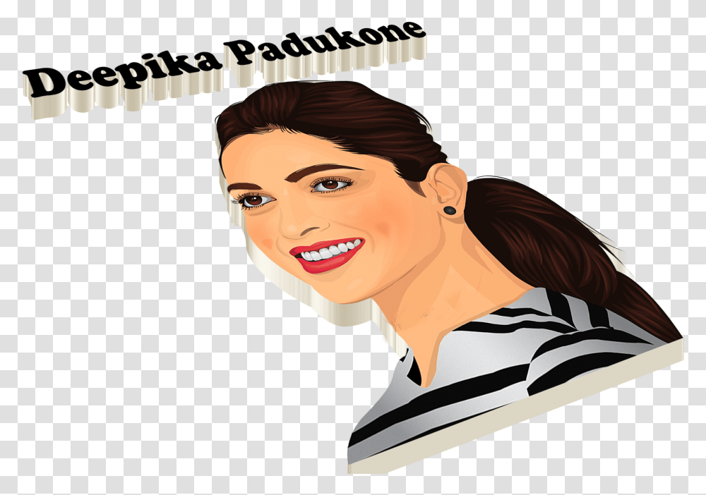 Deepika Padukone Free Images Illustration, Label, Person, Face, Hair Transparent Png