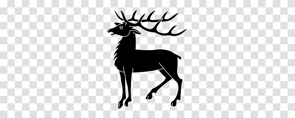 Deer Nature, Mammal, Animal, Stencil Transparent Png