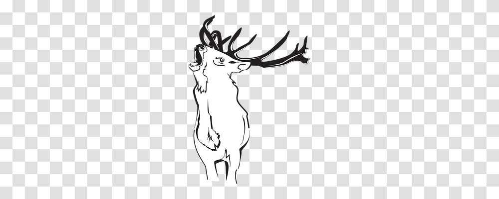 Deer Nature, Stencil, Animal, Pillow Transparent Png