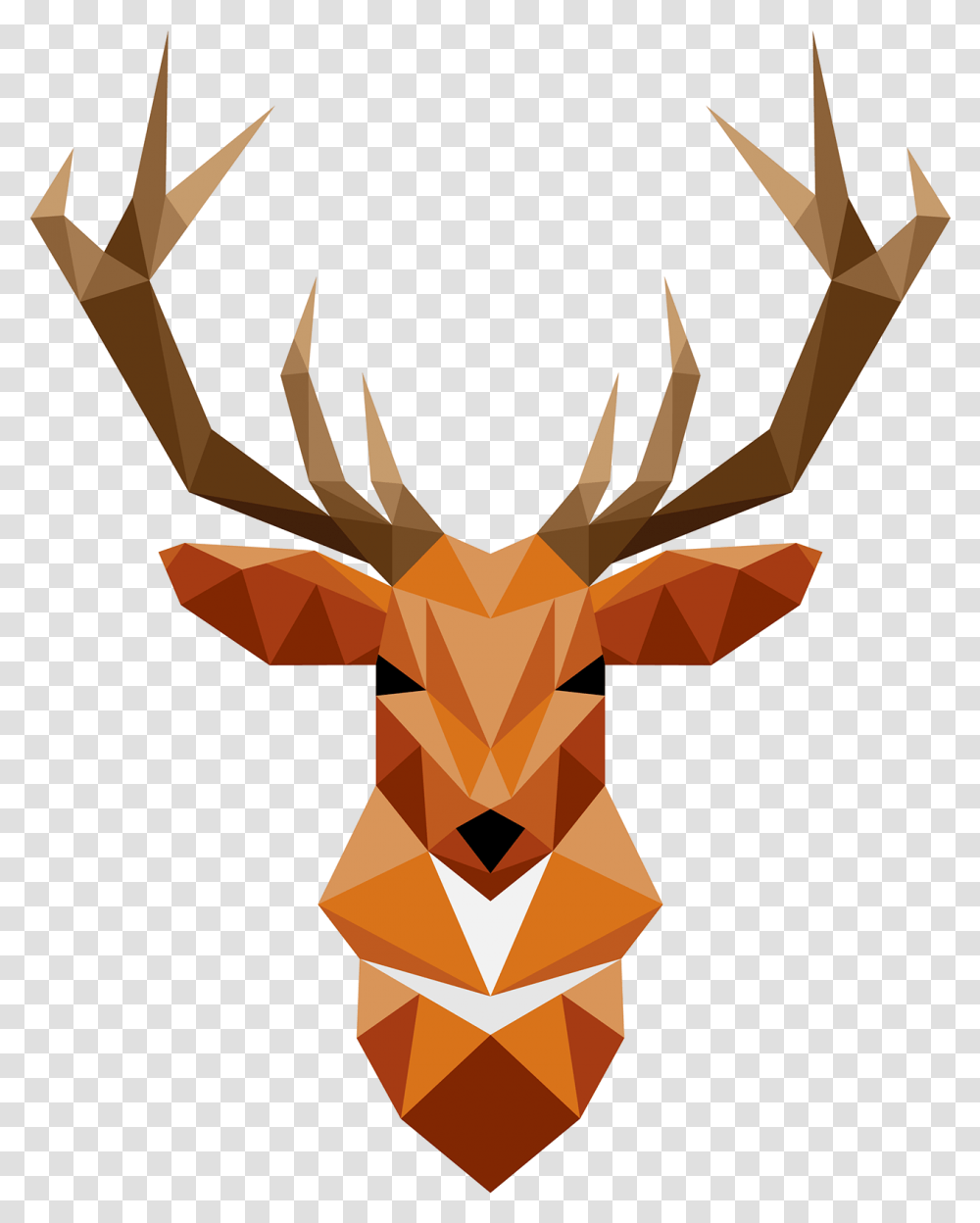 Deer Antler Clip Art Geometric Deer, Wildlife, Mammal, Animal Transparent Png