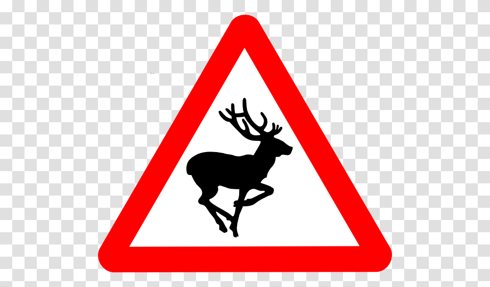 Deer Area Clip Art, Road Sign, Triangle, Wildlife Transparent Png