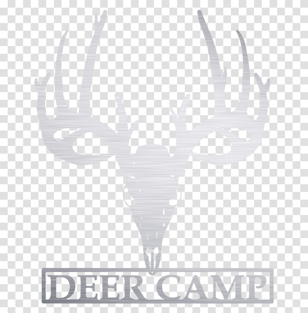 Deer Camp Metal Sign Antler, Poster, Advertisement, Animal, Mammal Transparent Png