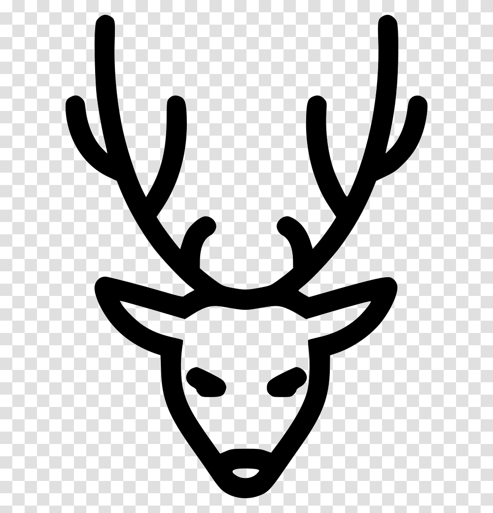 Deer Clipart Geweih, Stencil Transparent Png