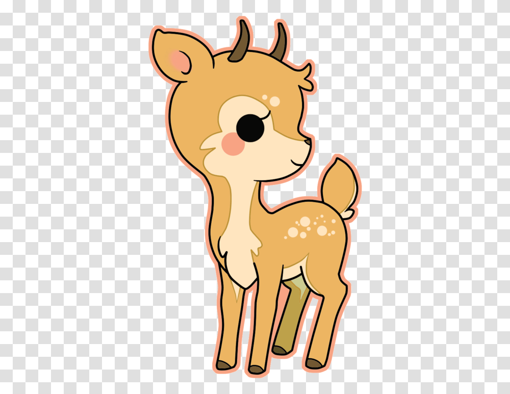 Deer Clipart Kawaii, Mammal, Animal Transparent Png