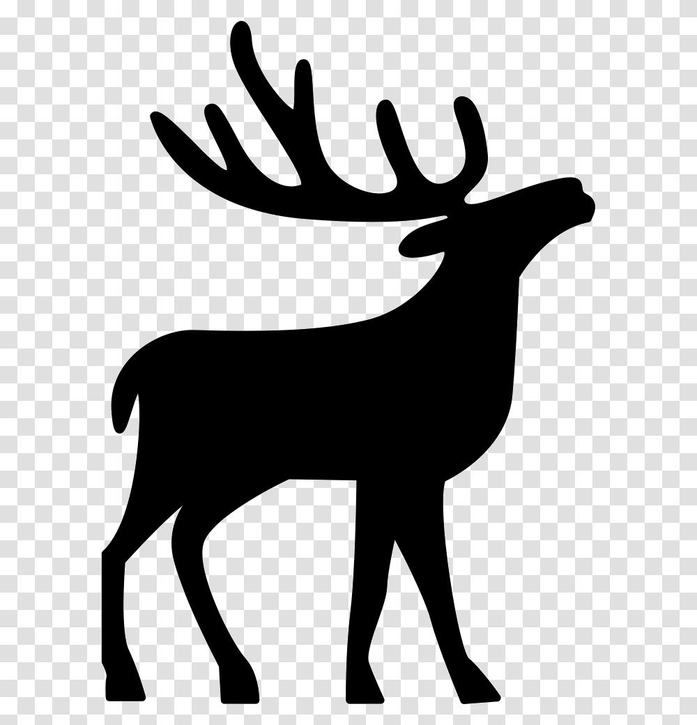 Deer Deer Icon, Mammal, Animal, Wildlife, Silhouette Transparent Png