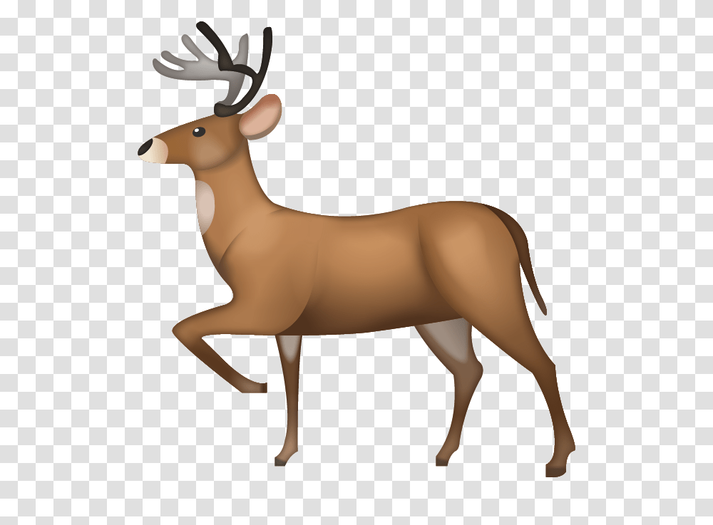 Deer Emoji, Elk, Wildlife, Mammal, Animal Transparent Png