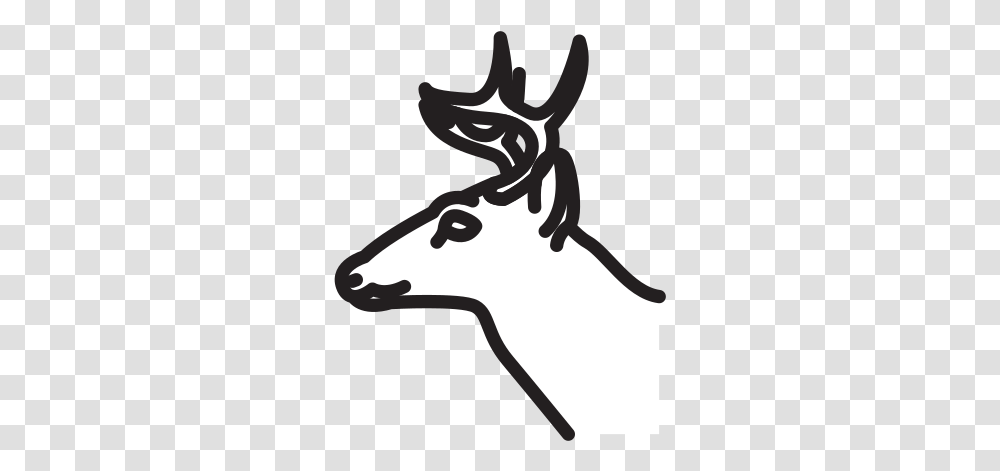 Deer Free Icon Of Selman Icons Automotive Decal, Stencil, Animal, Mammal, Face Transparent Png