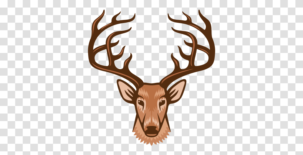Deer Head Cartoon Elk Head, Antler, Mammal, Animal, Wildlife Transparent Png