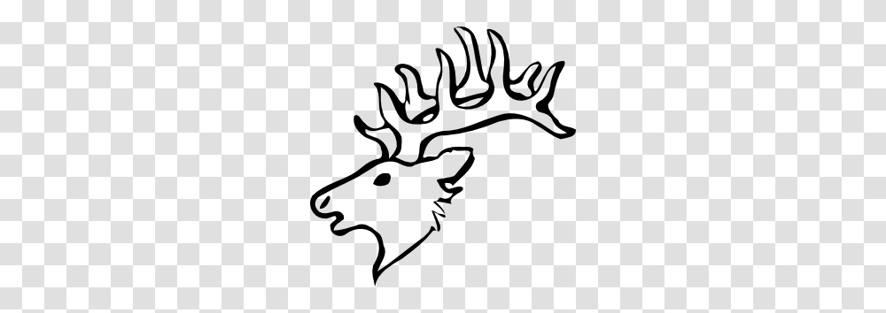 Deer Head Clip Art, Antler, Stencil, Wildlife, Mammal Transparent Png