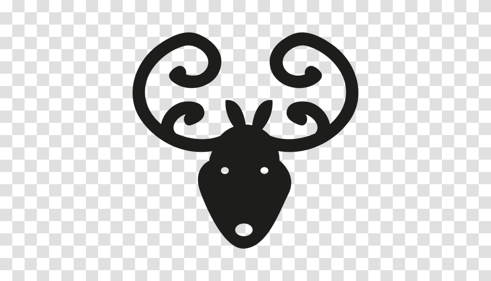Deer Head Icon Silhouette, Plant, Antelope, Mammal, Animal Transparent Png
