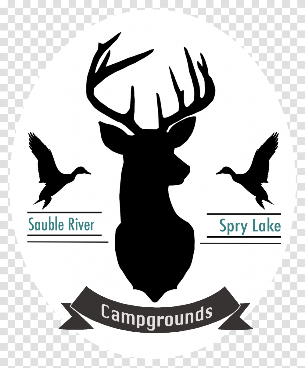 Deer Head Silhouette Svg, Stencil, Bird, Animal Transparent Png