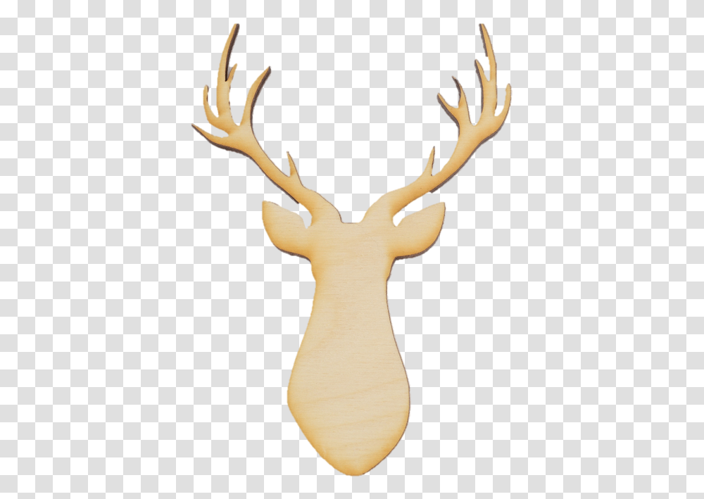 Deer Head Wood Cutout Reindeer, Antler, Hand Transparent Png
