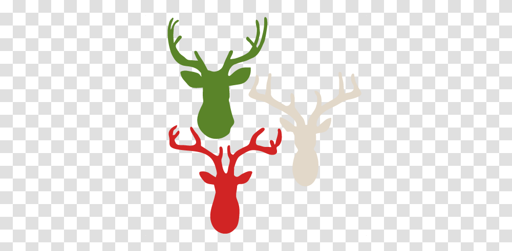 Deer Heads Scrapbook Cute Clipart, Antler Transparent Png