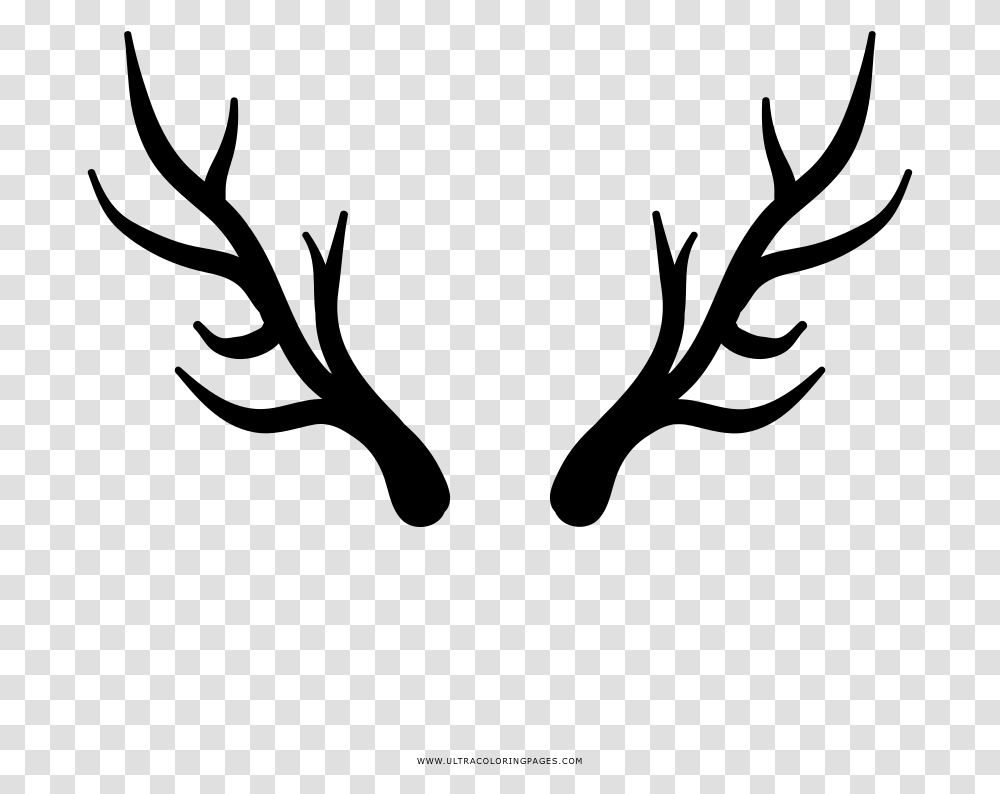 Deer Horns Coloring, Gray, World Of Warcraft Transparent Png