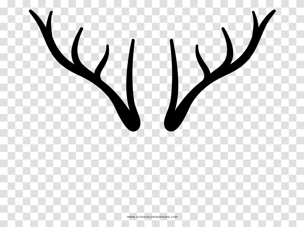 Deer Horns Deer Horn Free, Gray, World Of Warcraft Transparent Png