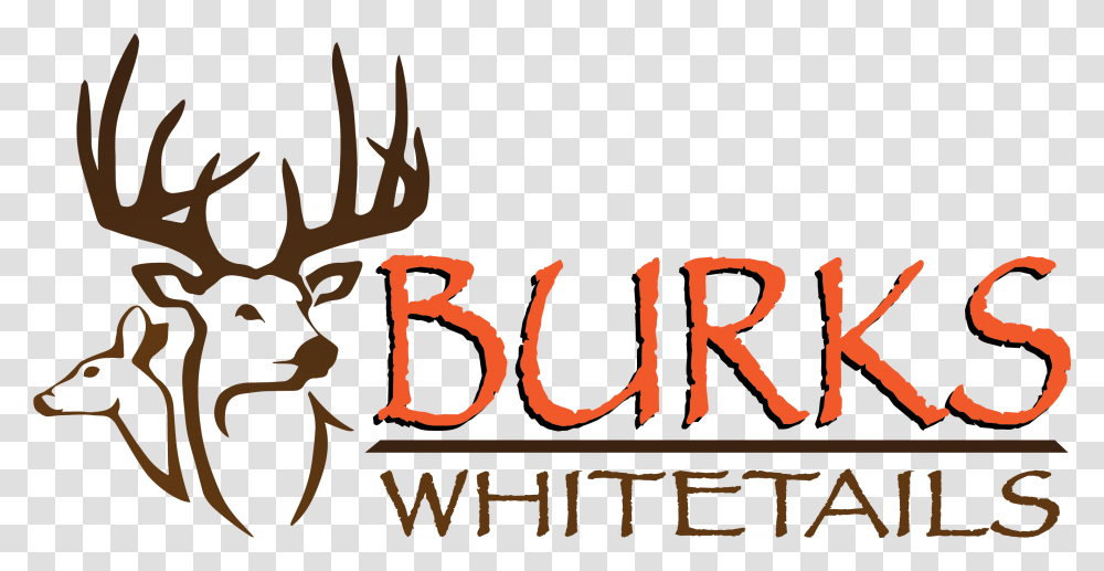 Deer Hunting Logos Burks Whitetails, Text, Alphabet, Poster, Advertisement Transparent Png