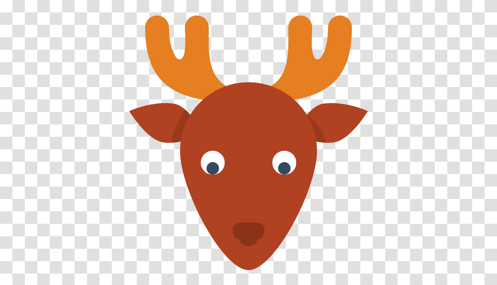Deer Icon Christmas Flat Color Icons Deer Simple Clipart, Mammal, Animal, Wildlife, Aardvark Transparent Png
