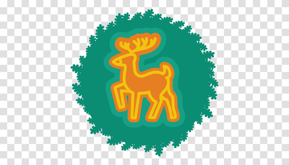 Deer Icon Christmas Wreath Iconset Iconkacom Graphic Design, Text, Graphics, Art, Poster Transparent Png
