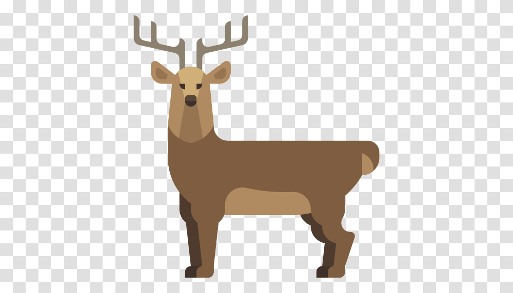 Deer Icon, Elk, Wildlife, Mammal, Animal Transparent Png