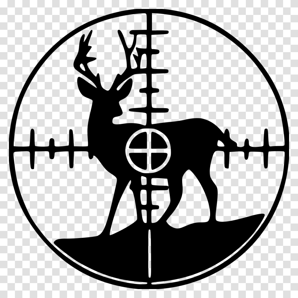 Deer In Crosshairs Clip Art, Gray, World Of Warcraft Transparent Png