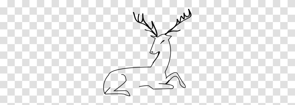 Deer Outline Clip Art, Gray, World Of Warcraft Transparent Png