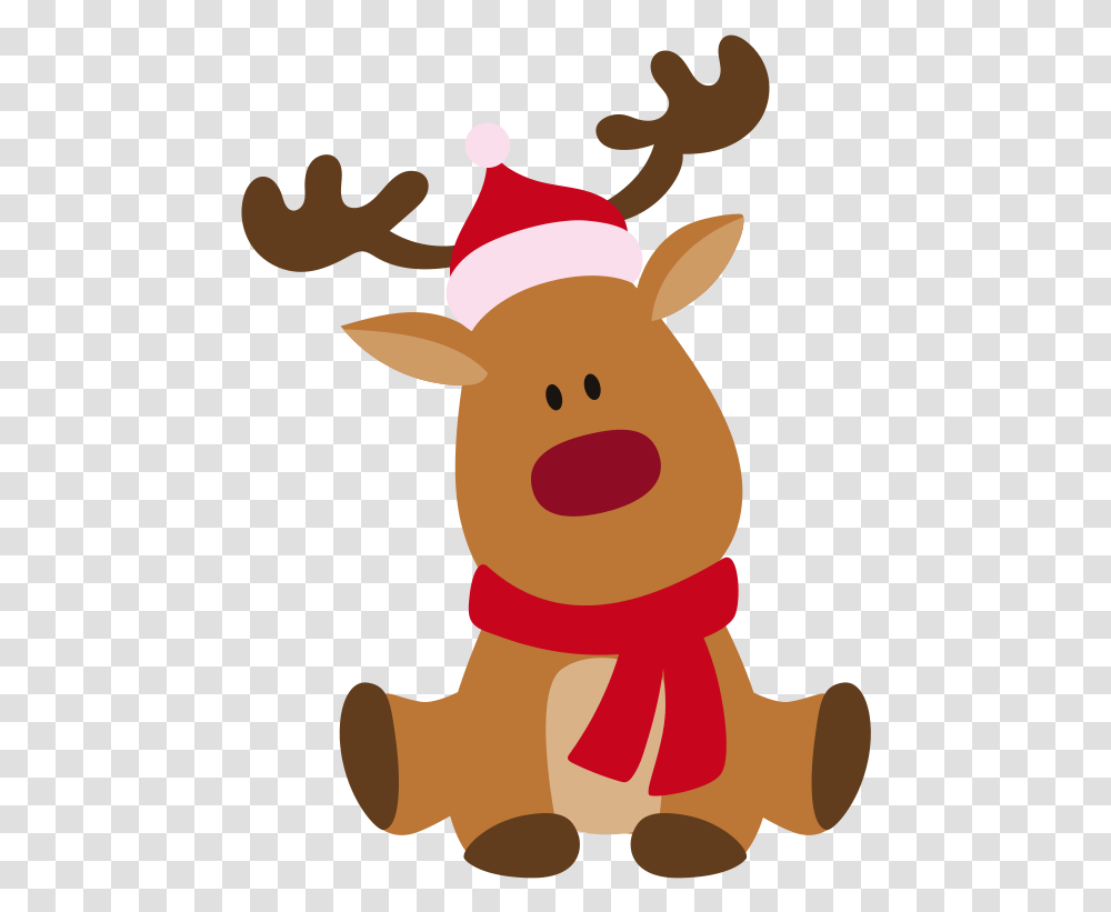Deer Rudolph Santa Download Hd My First Christmas Reindeer, Mammal, Animal, Snowman, Winter Transparent Png