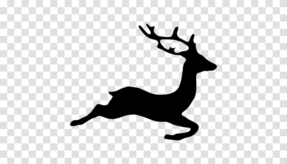Deer Shape, Silhouette, Stencil, Antelope, Wildlife Transparent Png