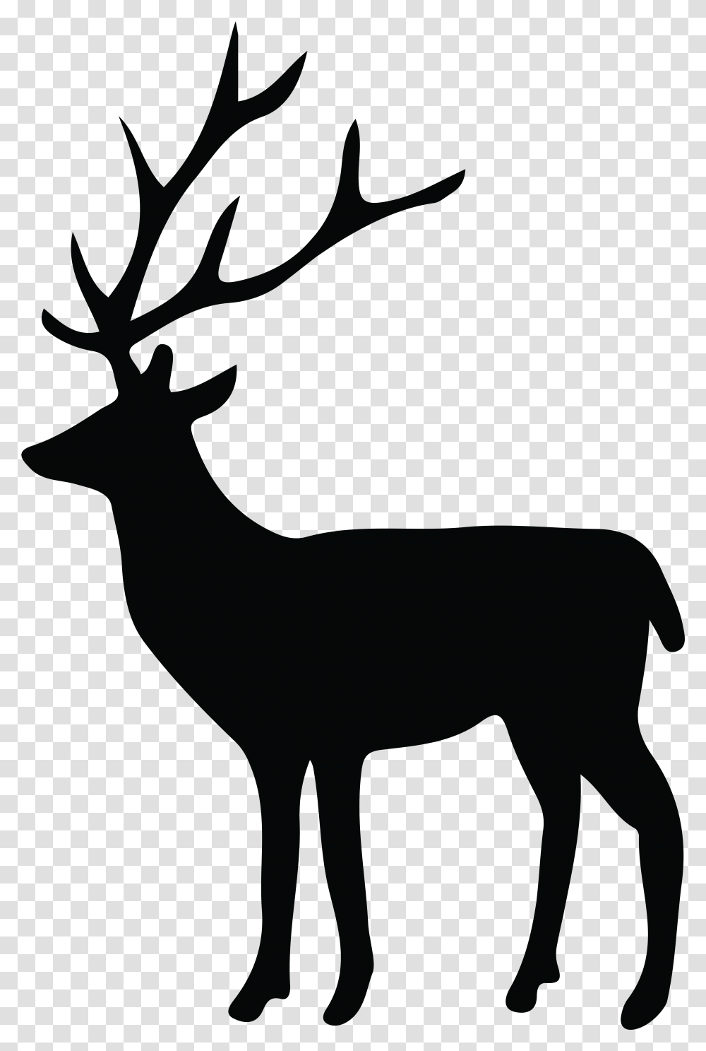 Deer Silhouette Clip Art Image Deer Silhouette, Wildlife, Mammal, Animal, Elk Transparent Png
