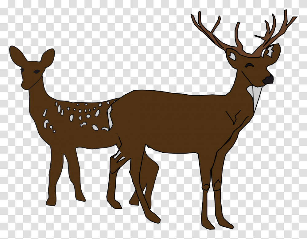 Deer Silhouette Clipart, Wildlife, Mammal, Animal, Elk Transparent Png