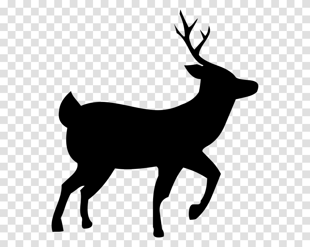 Deer Silhouette Deer Silhouette, Gray, World Of Warcraft Transparent Png