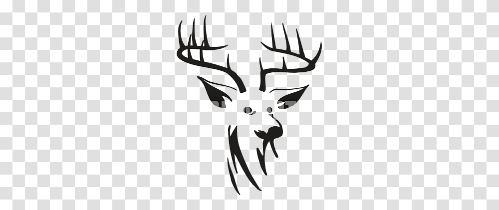 Deer Skull Clipart, Antler, Painting, Stencil Transparent Png