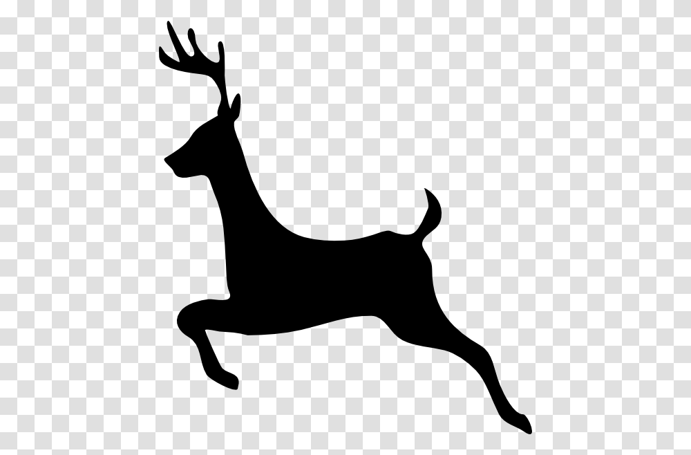 Deer Stencil Christmas Reindeer Silhouette, Wildlife, Mammal, Animal, Dog Transparent Png