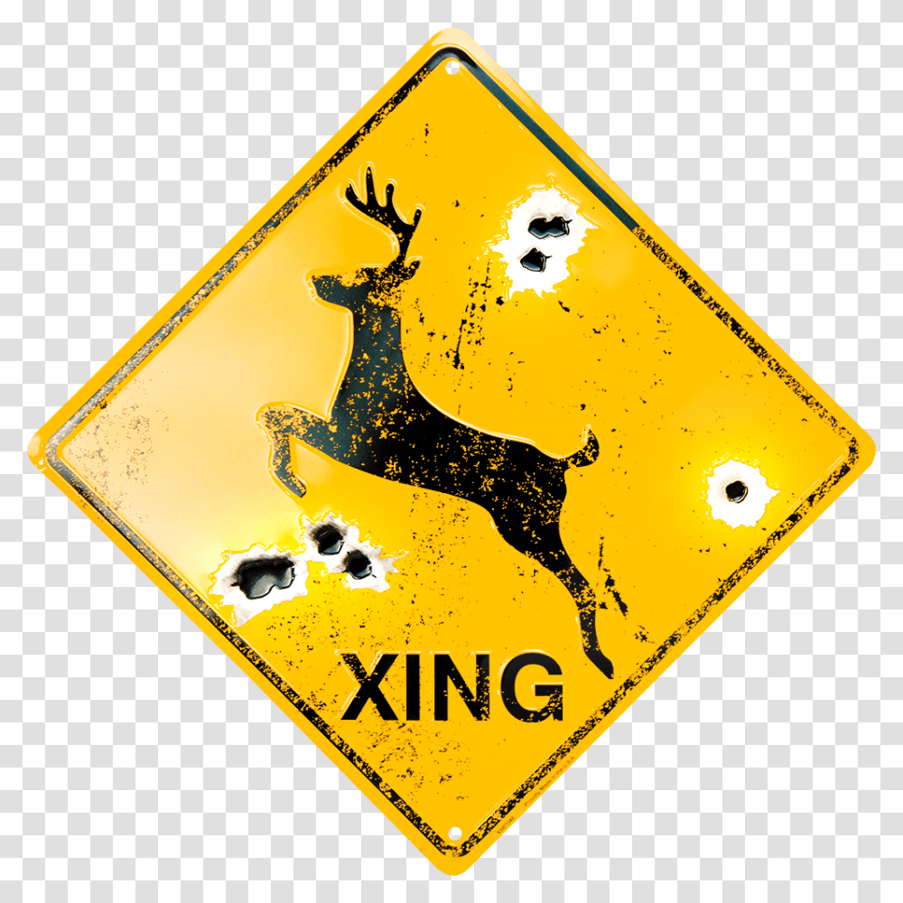 Deer Xing Deer Clip Art, Road Sign, Logo, Trademark Transparent Png
