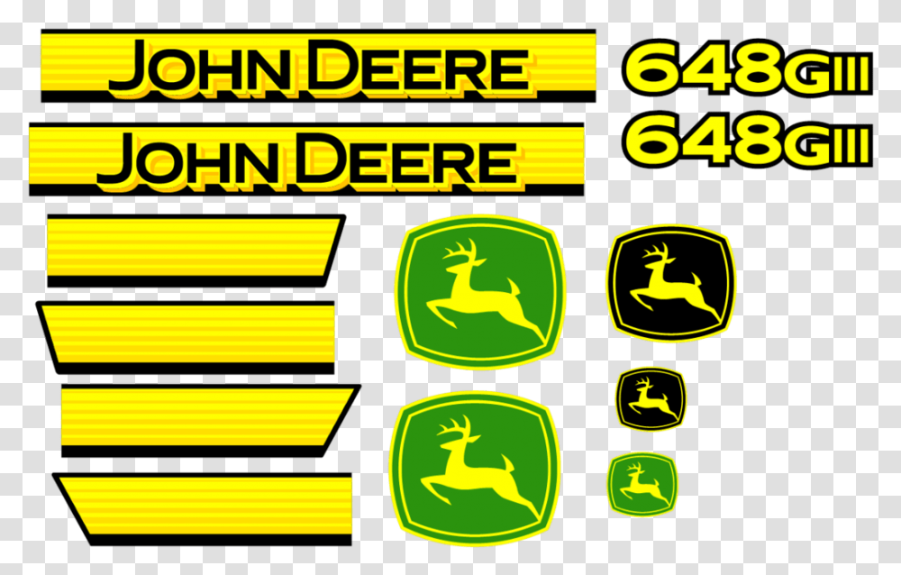 Deere 648g Iii Decal Set John Deere 1010 Sticker, Label, Alphabet Transparent Png