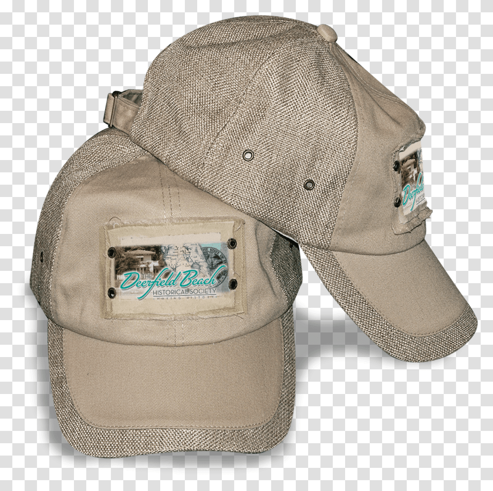 Deerfield Beach Historical Society Baseball Cap, Apparel, Hat, Khaki Transparent Png